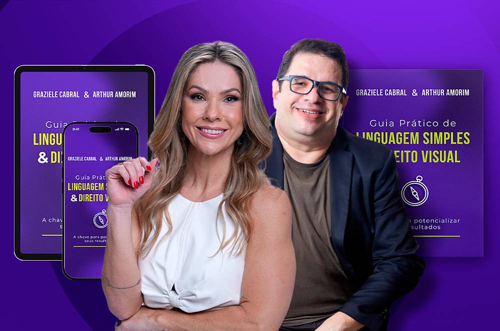 Dra. Graziele Cabral e Arthur Amorim lançam 'Guia Prático de Linguagem Simples & Direito Visual' na Bienal do Livro de Alagoas